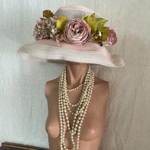 Vintage Ann Marie Floral Hat - image 1